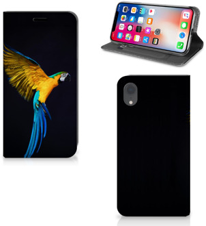 B2Ctelecom Flipcover iPhone Xr Design Papegaai