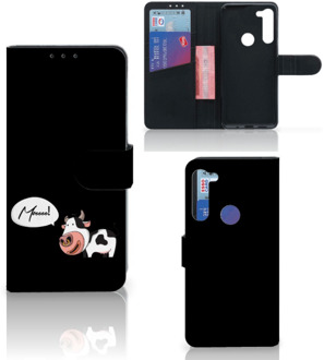 B2Ctelecom Flipcover Motorola G8 Power Telefoon Hoesje Cow Gepersonaliseerd Cadeau