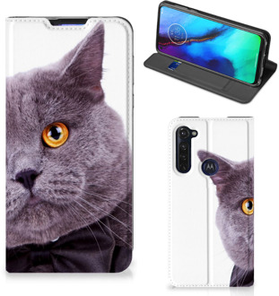 B2Ctelecom Flipcover Motorola Moto G Pro Telefoonhoesje Kat