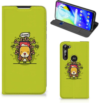 B2Ctelecom Flipcover Motorola Moto G8 Power Smartphone Hoesje Doggy Biscuit