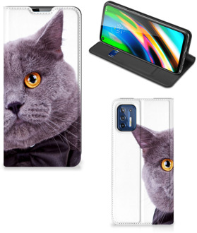 B2Ctelecom Flipcover Motorola Moto G9 Plus Telefoonhoesje Kat