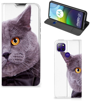 B2Ctelecom Flipcover Motorola Moto G9 Power Telefoonhoesje Kat