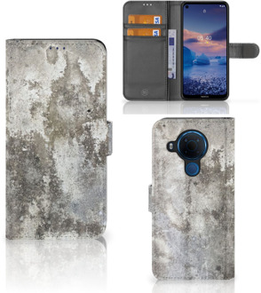 B2Ctelecom Flipcover Nokia 5.4 Telefoon Hoesje Beton