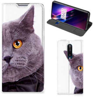 B2Ctelecom Flipcover OnePlus 8 Telefoonhoesje Kat