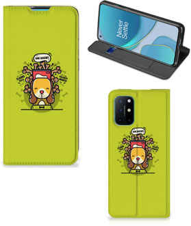 B2Ctelecom Flipcover OnePlus 8T Smartphone Hoesje Doggy Biscuit