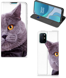 B2Ctelecom Flipcover OnePlus 8T Telefoonhoesje Kat