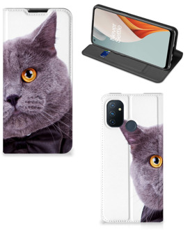 B2Ctelecom Flipcover OnePlus Nord N100 Telefoonhoesje Kat