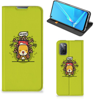 B2Ctelecom Flipcover OPPO A52 | A72 Smartphone Hoesje Doggy Biscuit