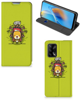 B2Ctelecom Flipcover OPPO A74 4G Smartphone Hoesje Doggy Biscuit