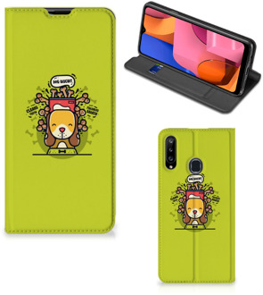 B2Ctelecom Flipcover Samsung Galaxy A20s Smartphone Hoesje Doggy Biscuit