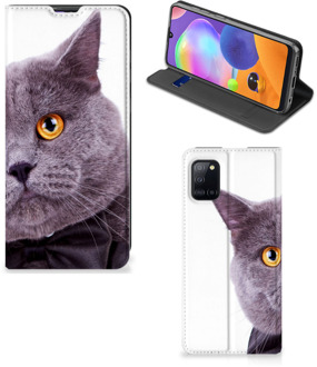 B2Ctelecom Flipcover Samsung Galaxy A31 Telefoonhoesje Kat