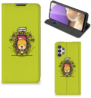 B2Ctelecom Flipcover Samsung Galaxy A32 5G Smartphone Hoesje Doggy Biscuit