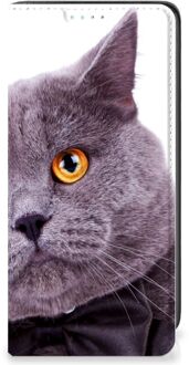 B2Ctelecom Flipcover Samsung Galaxy A41 Telefoonhoesje Kat