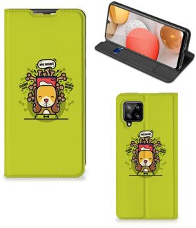 B2Ctelecom Flipcover Samsung Galaxy A42 Smartphone Hoesje Doggy Biscuit