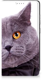 B2Ctelecom Flipcover Samsung Galaxy A52 Telefoonhoesje Kat