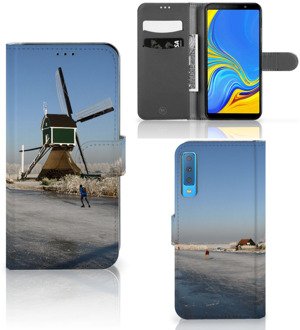 B2Ctelecom Flipcover Samsung Galaxy A7 (2018) Design Schaatsers