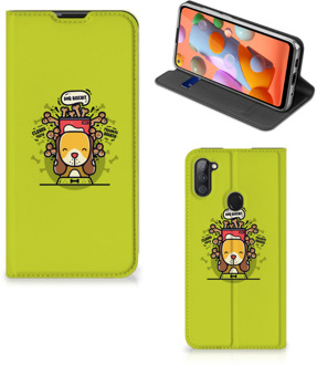 B2Ctelecom Flipcover Samsung Galaxy M11 | A11 Smartphone Hoesje Doggy Biscuit