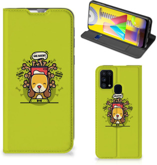 B2Ctelecom Flipcover Samsung Galaxy M31 Smartphone Hoesje Doggy Biscuit