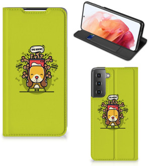 B2Ctelecom Flipcover Samsung Galaxy S21 Smartphone Hoesje Doggy Biscuit