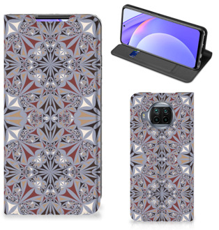 B2Ctelecom Flipcover Xiaomi Mi 10T Lite Smart Cover Flower Tiles