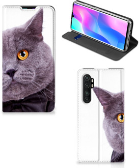 B2Ctelecom Flipcover Xiaomi Mi Note 10 Lite Telefoonhoesje Kat