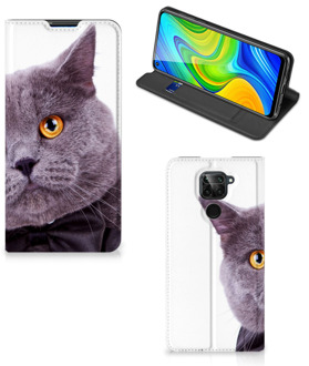 B2Ctelecom Flipcover Xiaomi Redmi Note 9 Telefoonhoesje Kat