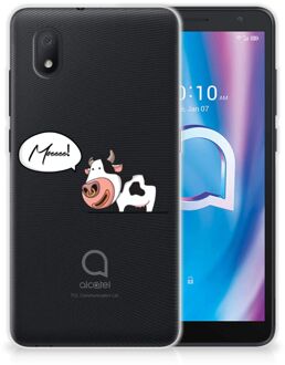 B2Ctelecom Foto hoesje Alcatel 1B (2020) Telefoon Hoesje Gepersonaliseerd Cadeau Cow