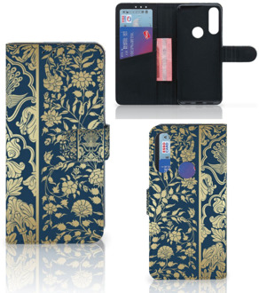 B2Ctelecom Foto hoesje Alcatel 1S 2020 Telefoon Case Golden Flowers