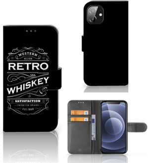 B2Ctelecom Foto hoesje Apple iPhone 12 Mini Telefoonhoesje met Tekst Whiskey