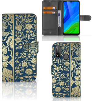 B2Ctelecom Foto hoesje Huawei P Smart 2020 Telefoon Case Golden Flowers