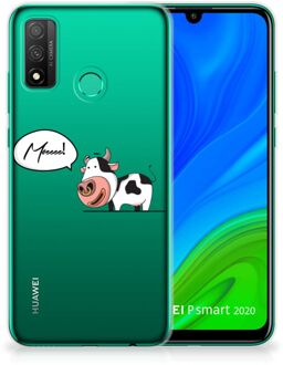 B2Ctelecom Foto hoesje Huawei P Smart 2020 Telefoon Hoesje Gepersonaliseerd Cadeau Cow