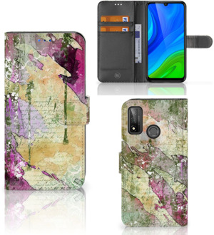 B2Ctelecom Foto hoesje Huawei P Smart 2020 Telefoonhoesje Letter Painting