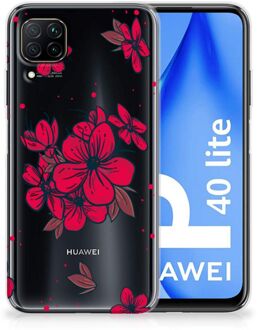 B2Ctelecom Foto hoesje Huawei P40 Lite Telefoon Hoesje Blossom Red