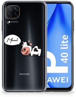 B2Ctelecom Foto hoesje Huawei P40 Lite Telefoon Hoesje Gepersonaliseerd Cadeau Cow