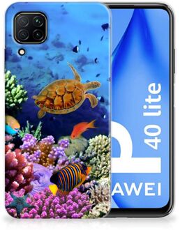 B2Ctelecom Foto hoesje Huawei P40 Lite Telefoon Hoesje Vissen