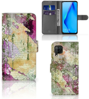 B2Ctelecom Foto hoesje Huawei P40 Lite Telefoonhoesje Letter Painting