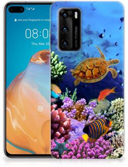 B2Ctelecom Foto hoesje Huawei P40 Telefoon Hoesje Vissen