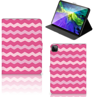 B2Ctelecom Foto Hoesje iPad Pro 11 (2020) Hoes met Standaard Waves Pink