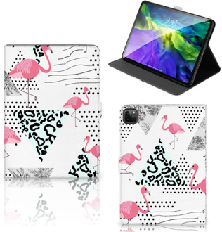 B2Ctelecom Foto Hoesje iPad Pro 11 (2020) Hoesje met Standaard Flamingo Triangle