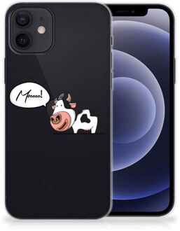 B2Ctelecom Foto hoesje iPhone 12 | 12 Pro (6.1") Telefoon Hoesje Gepersonaliseerd Cadeau Cow