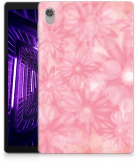 B2Ctelecom Foto hoesje Lenovo Tab M10 HD (2de generatie) Back Cover Lente Bloemen met doorzichte zijkanten