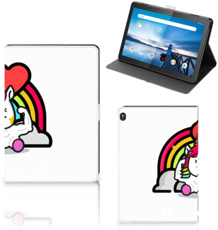 B2Ctelecom Foto Hoesje Lenovo Tablet M10 Cover met Magneetsluiting Unicorn Power