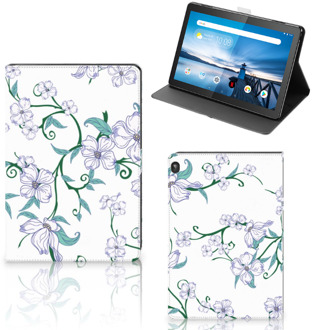 B2Ctelecom Foto Hoesje Lenovo Tablet M10 Tablet Hoes met Magneetsluiting Personaliseren Blossom White