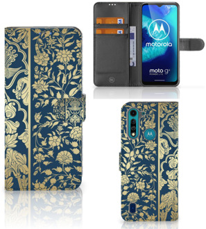 B2Ctelecom Foto hoesje Motorola G8 Power Lite Telefoon Case Golden Flowers