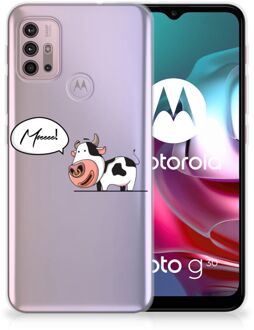 B2Ctelecom Foto hoesje Motorola Moto G30 | G10 Telefoon Hoesje Gepersonaliseerd Cadeau Cow