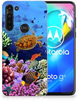 B2Ctelecom Foto hoesje Motorola Moto G8 Power Telefoon Hoesje Vissen