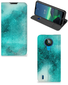 B2Ctelecom Foto hoesje Nokia 1.4 Smart Cover Painting Blue