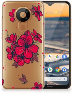 B2Ctelecom Foto hoesje Nokia 5.3 Telefoon Hoesje Blossom Red