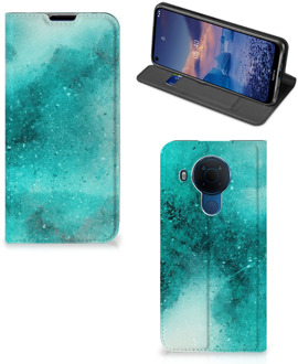 B2Ctelecom Foto hoesje Nokia 5.4 Smart Cover Painting Blue