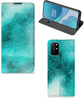 B2Ctelecom Foto hoesje OnePlus 8T Smart Cover Painting Blue